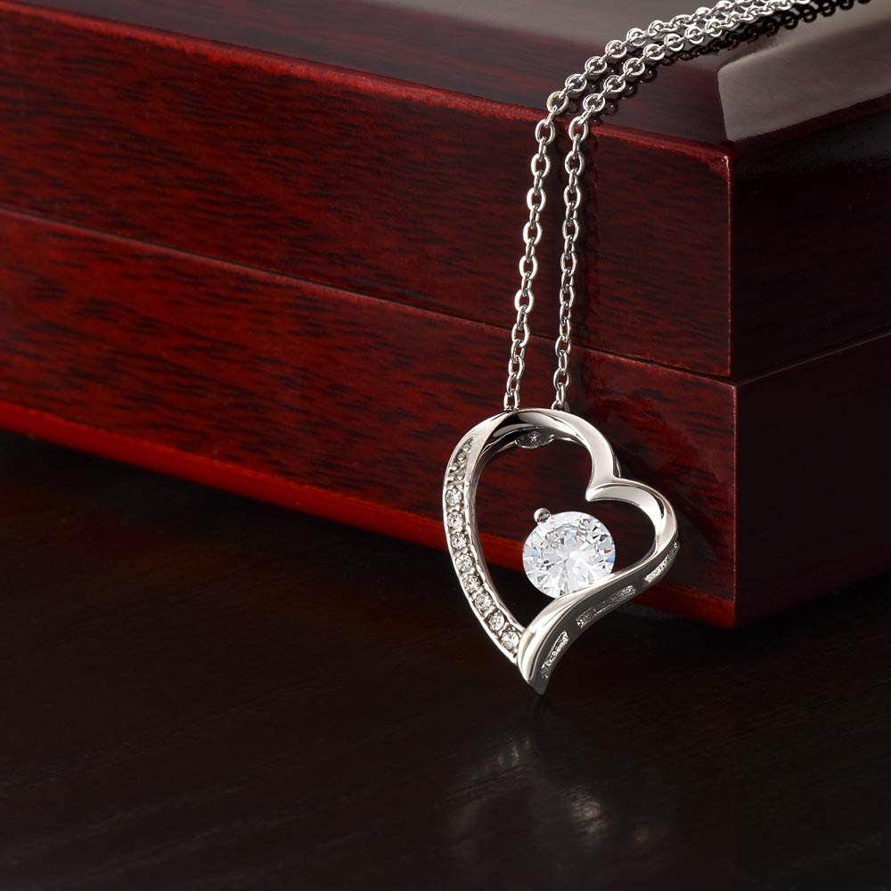 To The Best Mom Ever I Love You With All My Heart Forever Love Necklace For Mom Birthday/Mothers Day Gift For Her