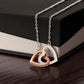 To My Soulmate You Are My favorite Person To Annoy Interlocking Heart Necklace Gift For Her Birthday Anniversary Gift For Wife