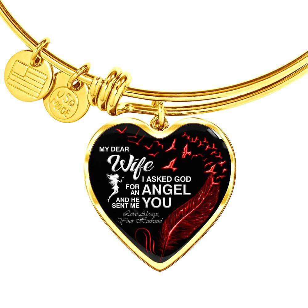 Valentine Bangle For My Angel Wife  **With Transparency**