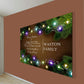 The Christmas Custom Family Canvas Wall Art