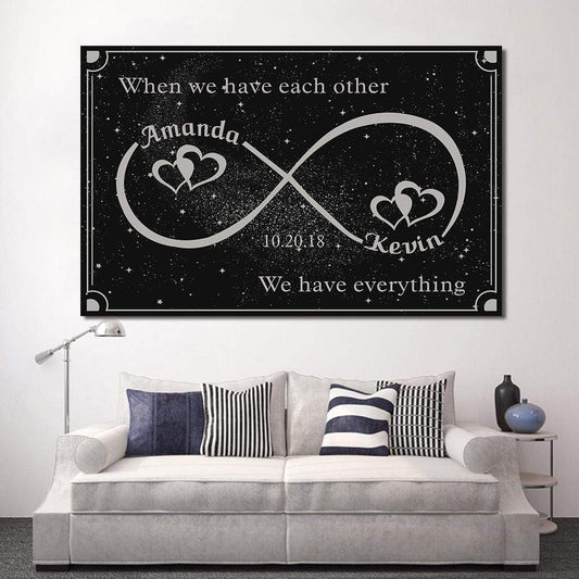 Custom Infinity Canvas Wall Art - Exclusively Made