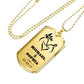 Personalized Couple Name & Date Military Necklace