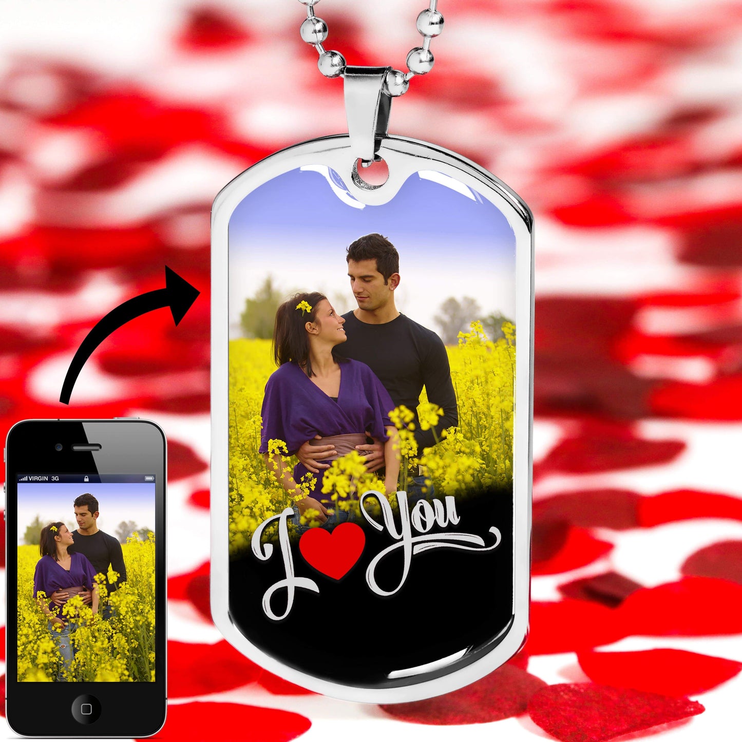 Personalized Photo Necklace For Your Loved One
