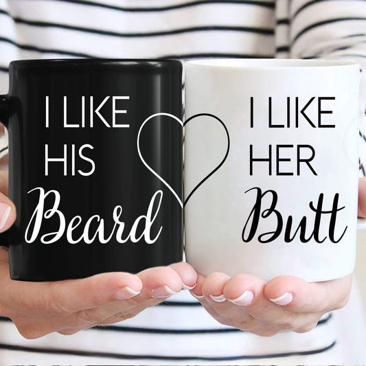 11Oz Customized Beard Butt Couple Mug