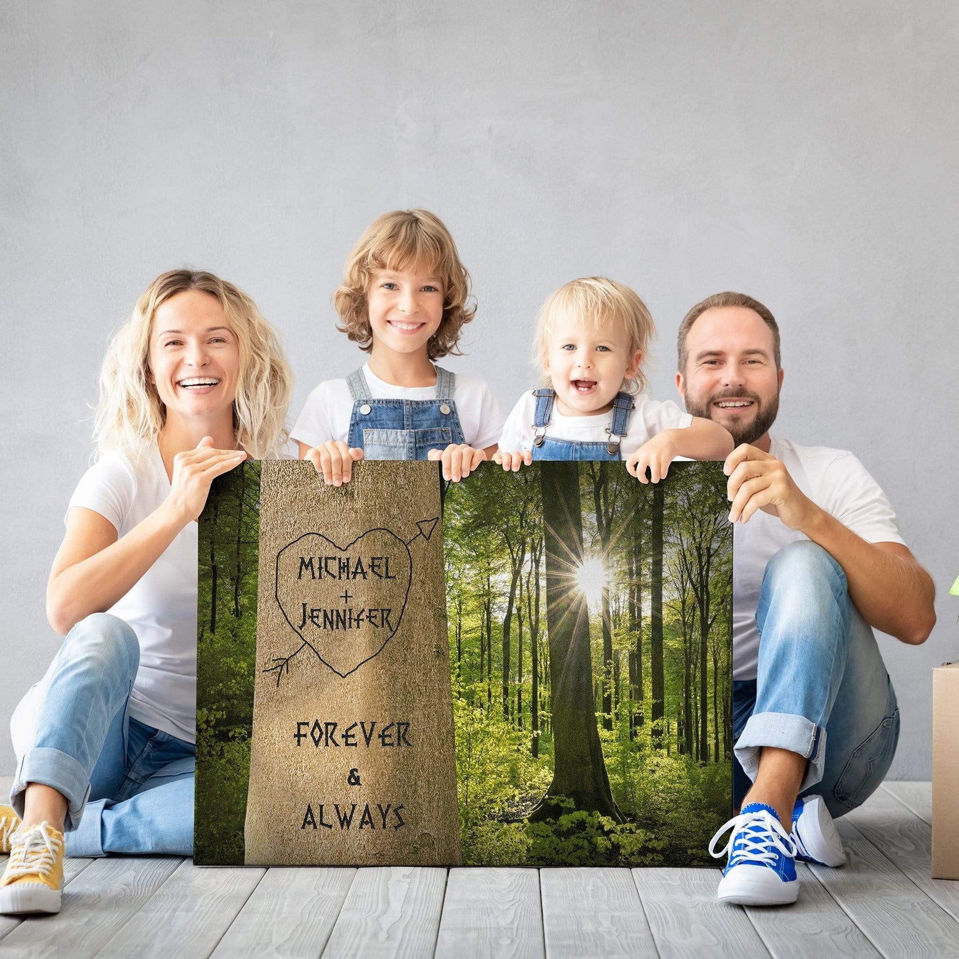 Customized Canvas Family Tree Color Customized Canvas With Multi Names