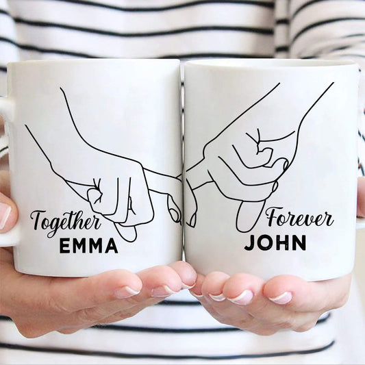 Customized Together & Forever Mugs For Couples