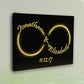 Custom Golden Infinity Love Canvas