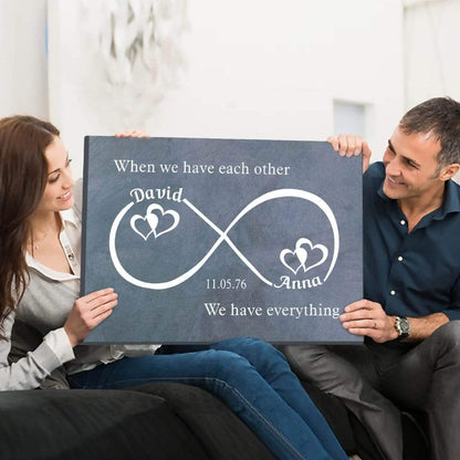 Each Other Infinity Personalized Premium Wall Art