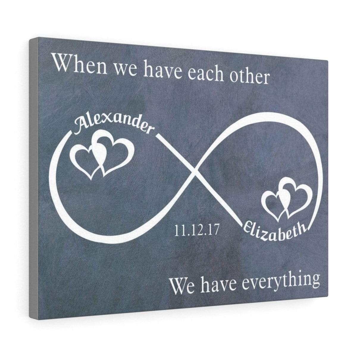 Each Other Infinity Personalized Premium Wall Art