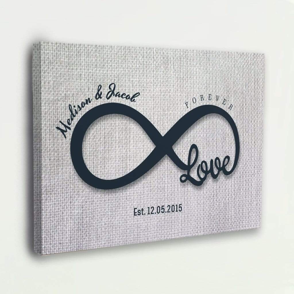 Love Infinity Custom Canvas Wall Art