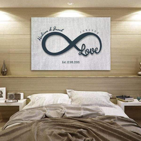 Love Infinity Custom Canvas Wall Art