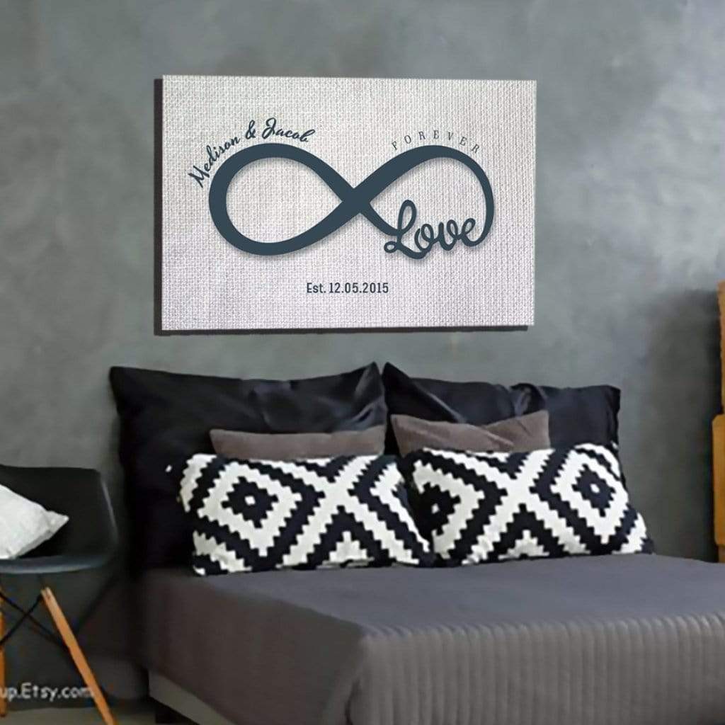 Love Infinity Custom Canvas Wall Art