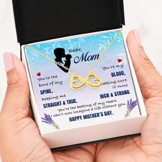 Dear Mom, I can't now imagine my life without you Custom Pendant