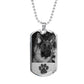 Dog Image Military Chain Necklace For Pet Lover