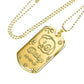 Golden Military Chain Necklace For Dog Lover