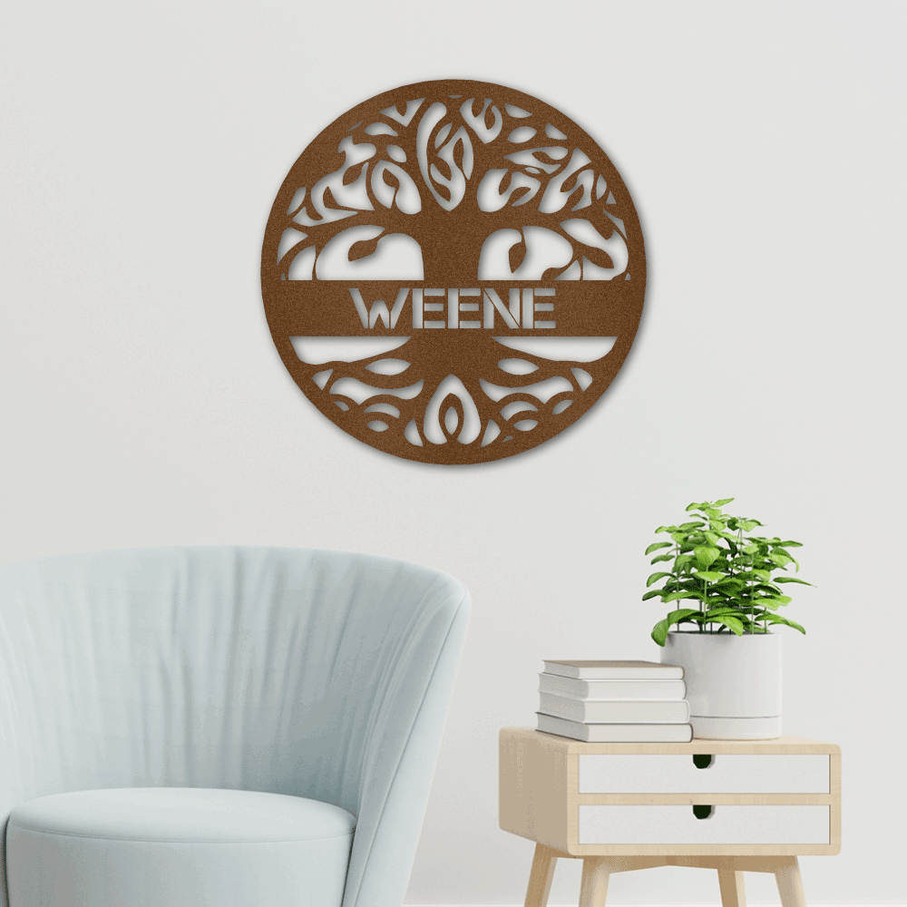 Jewelry Copper / 18 Personalized Tree Of Life - Steel Sign