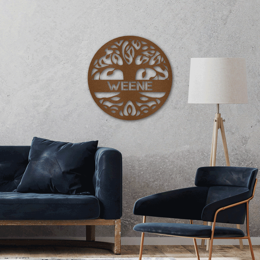 Jewelry Copper / 24 Personalized Tree Of Life - Steel Sign