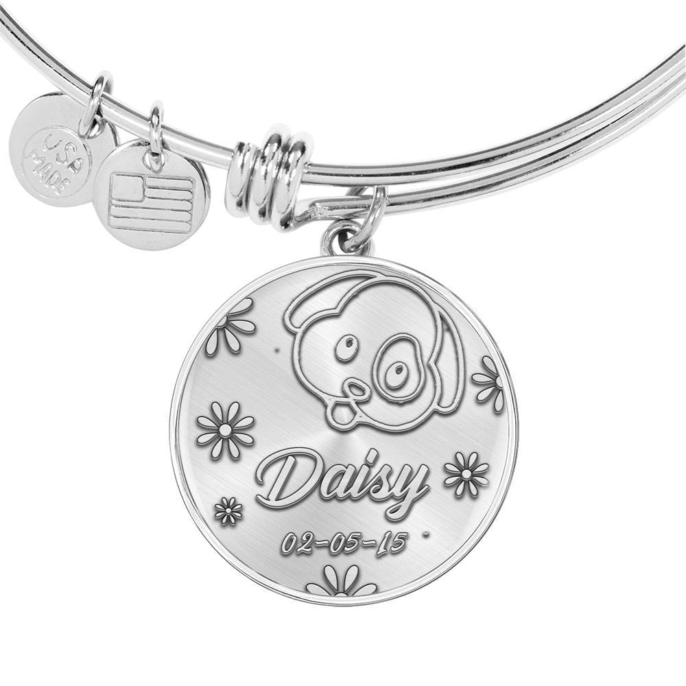 Pet Memorial Silver Bracelet