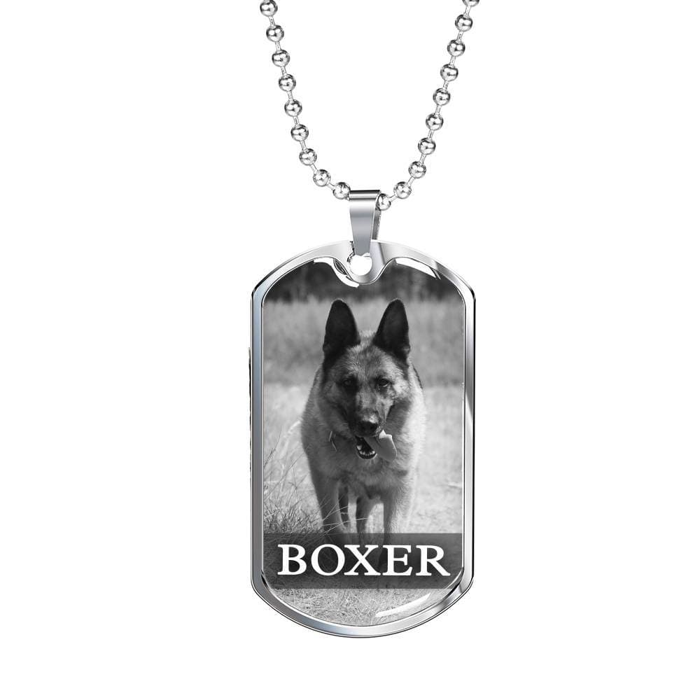 Pet Name And Image Necklace For Pet Lover