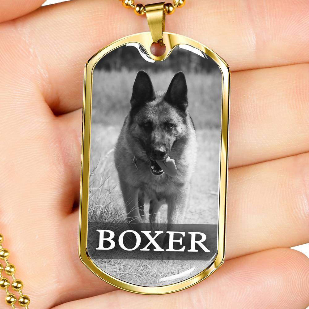 Pet Name And Image Necklace For Pet Lover