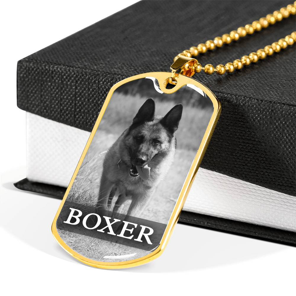 Pet Name And Image Necklace For Pet Lover