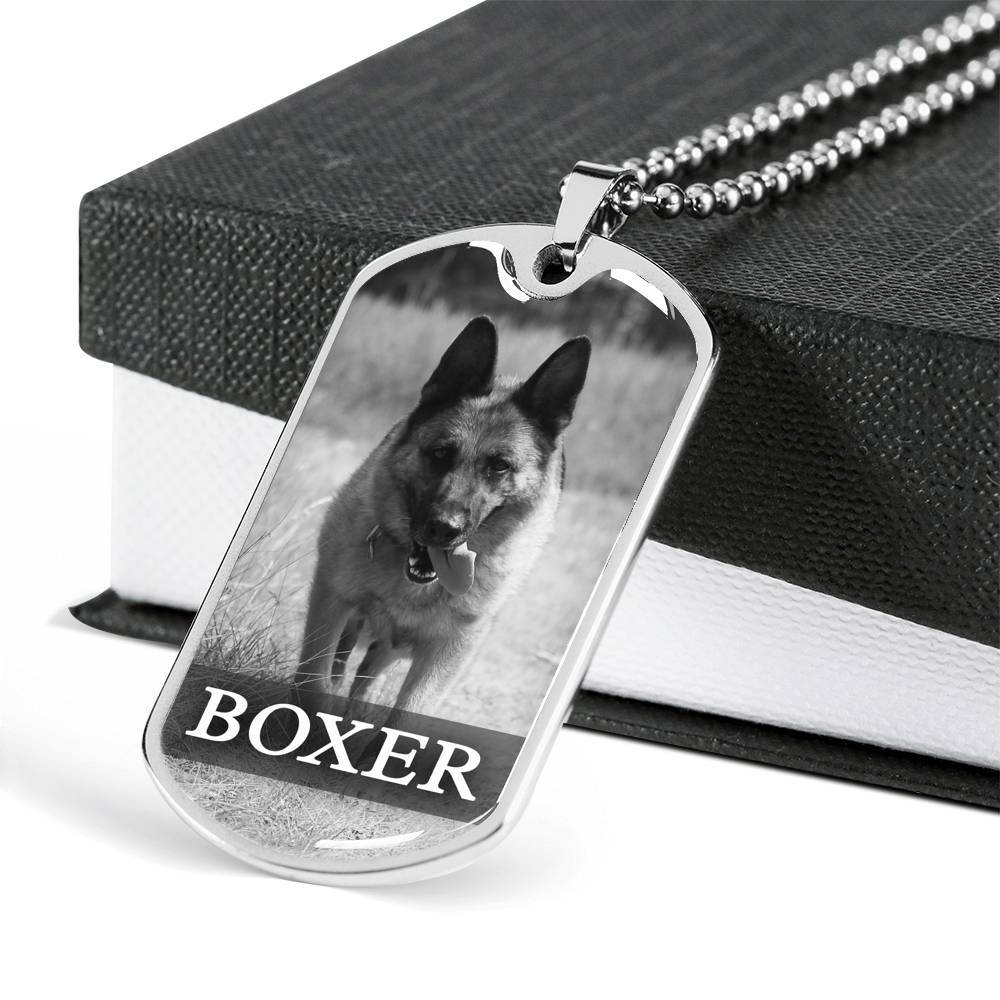 Pet Name And Image Necklace For Pet Lover