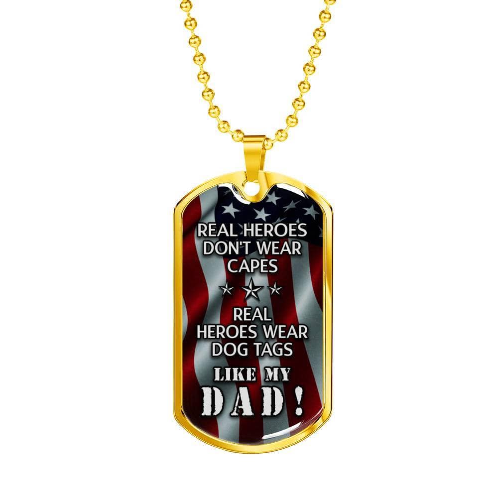 Real Heroes Don't Wear Capes Necklace