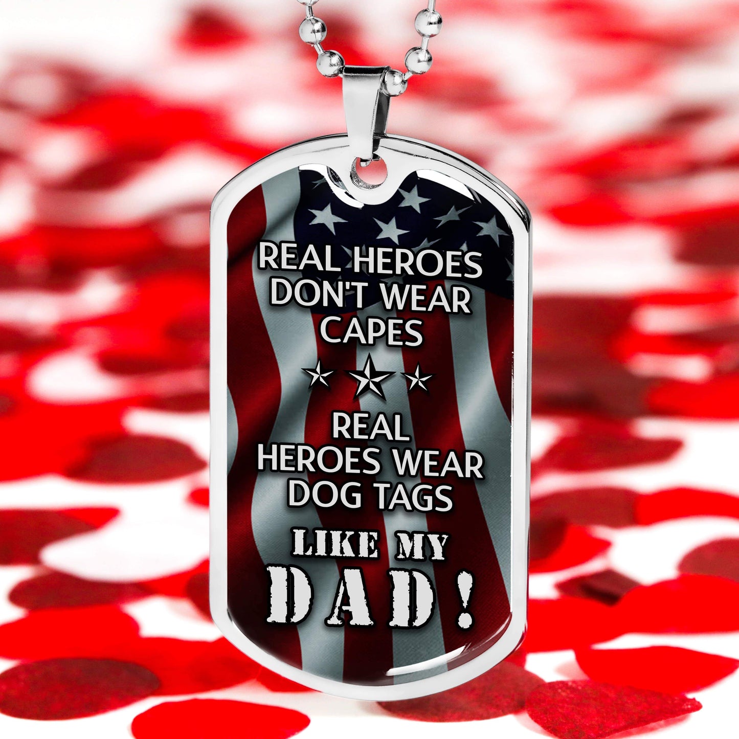 Real Heroes Don't Wear Capes Necklace