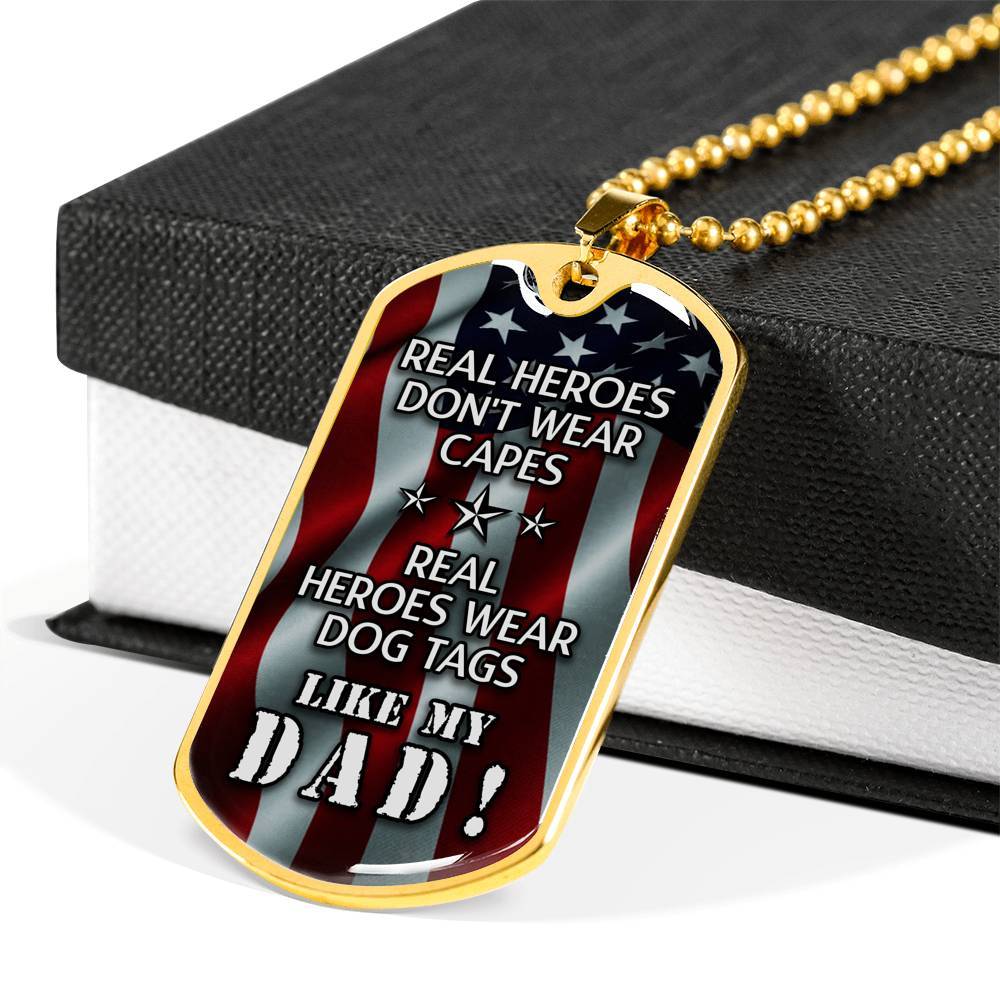 Real Heroes Don't Wear Capes Necklace