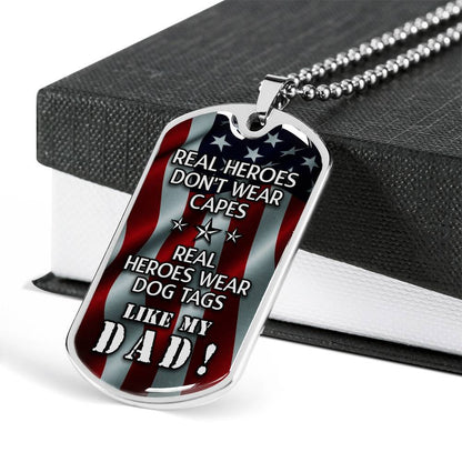 Real Heroes Don't Wear Capes Necklace