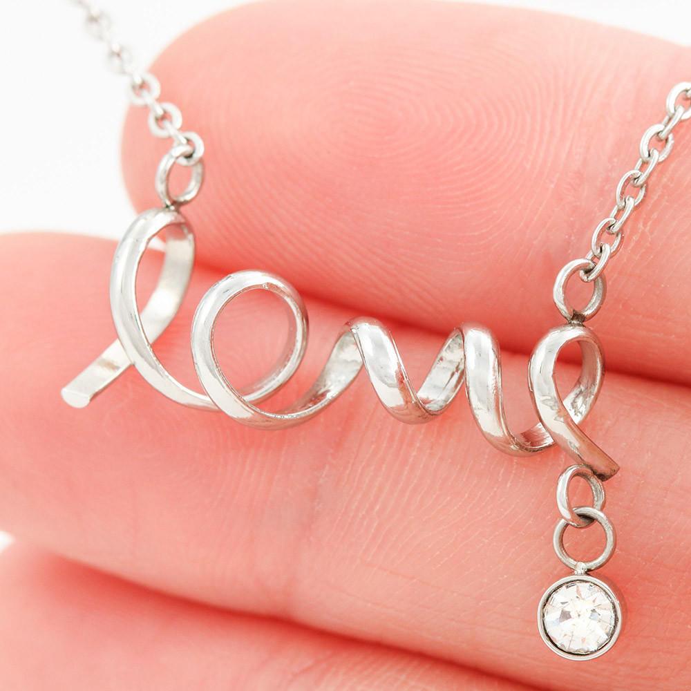 To My Gorgeous Wife I Will Love You Forever Premium Love Pendant