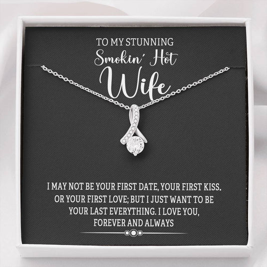 Jewelry Standard Box To My Stunning Smokin Hot Wife I Love You Alluring Beauty Pendant