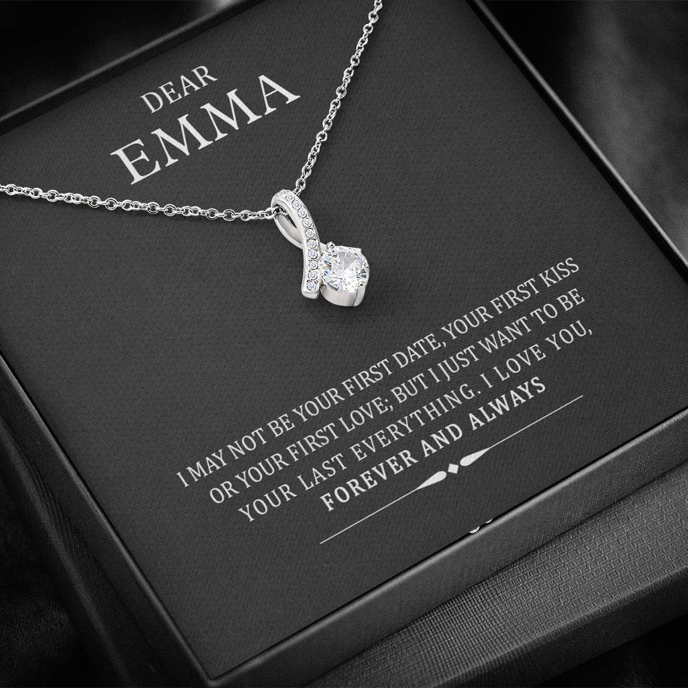 Jewelry To My Wife I Just Want To Be Your last Everything Customized Alluring Necklace