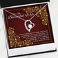 "To My Wife You Are The Best Gift Given By God To Me" 18k Gold Finish Necklace