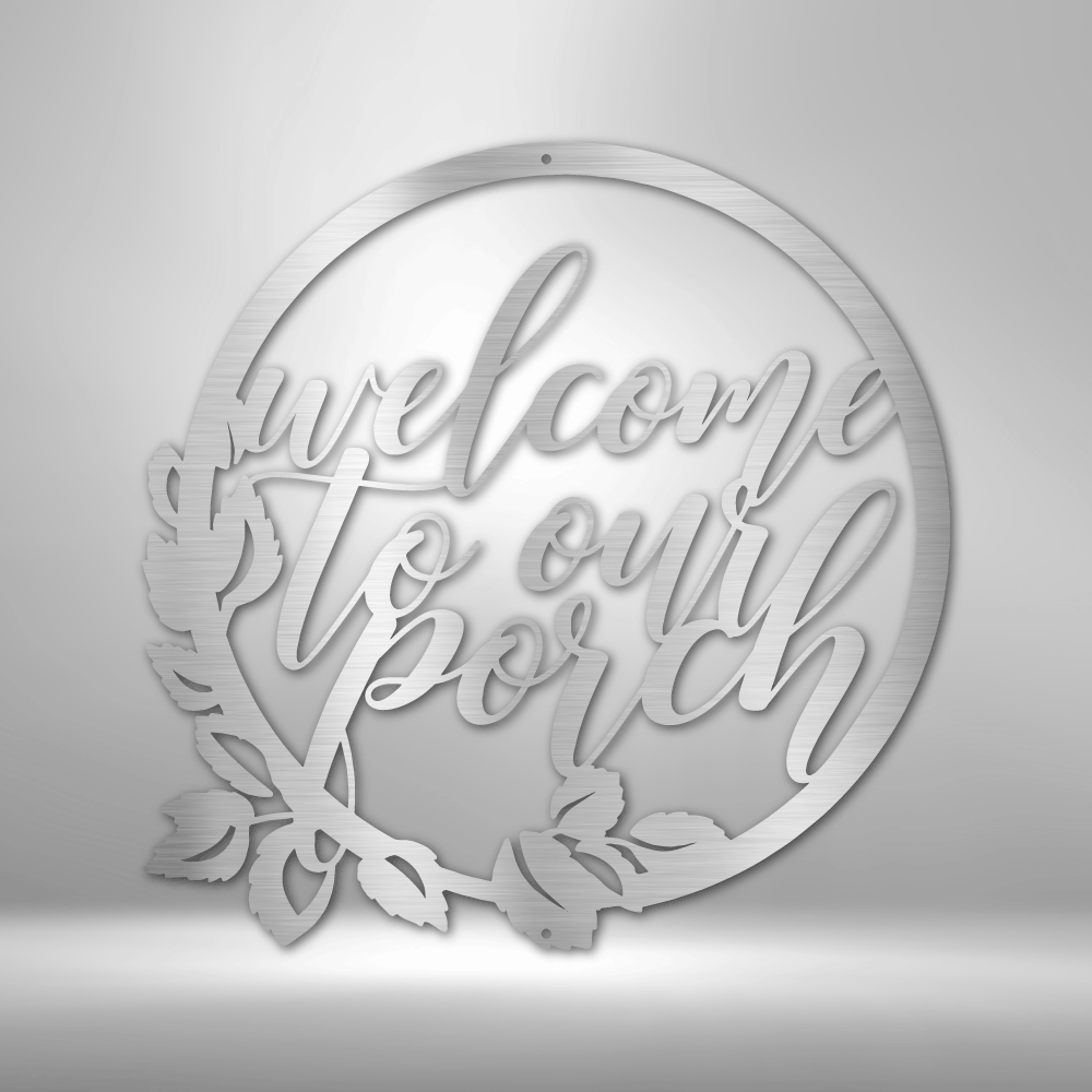 Jewelry Silver / 15 Welcome To Our Porch Sign