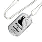 To My Love Custom Name Military Necklace