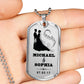 To My Love Custom Name Military Necklace