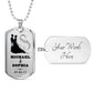 To My Love Custom Name Military Necklace