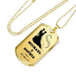 To My Love Custom Name Military Necklace