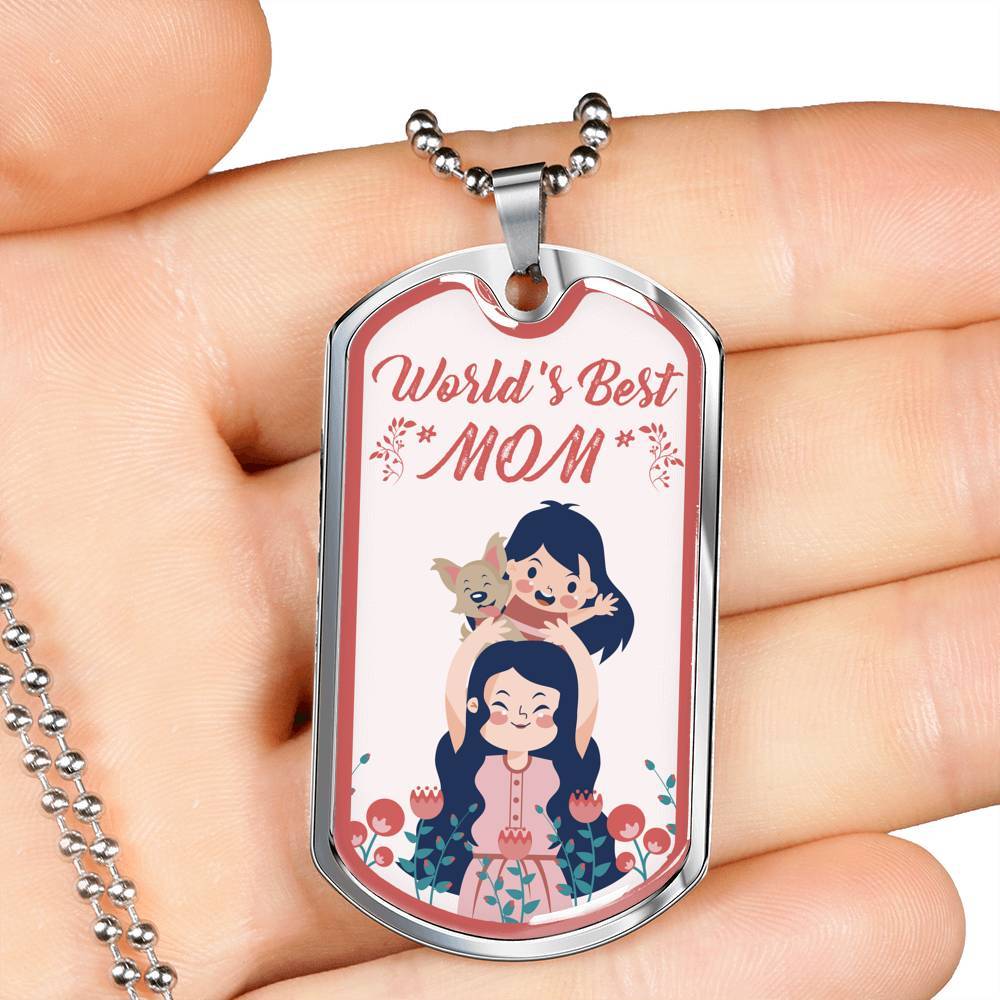 World Best Mom Necklace