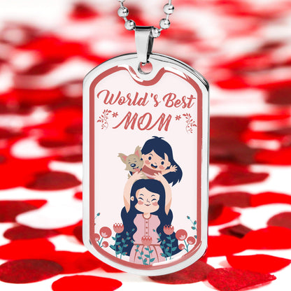 World Best Mom Necklace