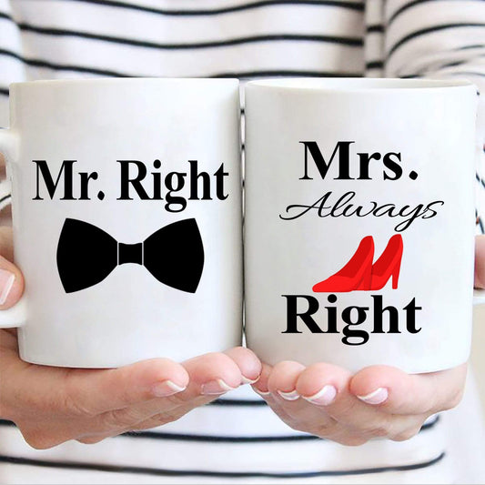 Mr. And Mrs. Coffee Mugs For Couples