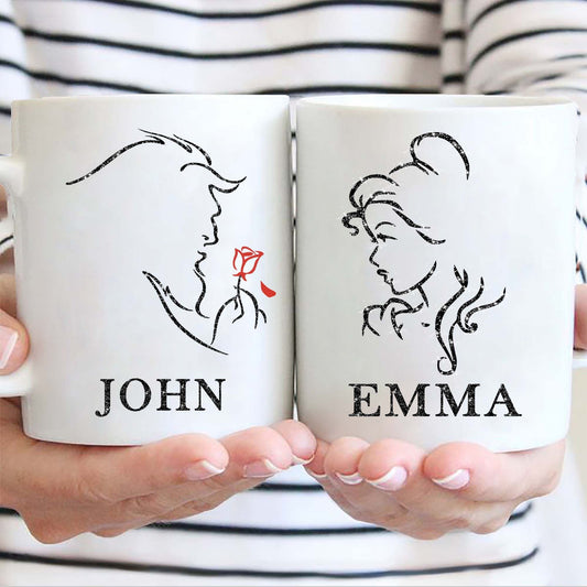 Mugs 11 Oz Beast Personalized Couple Mugs