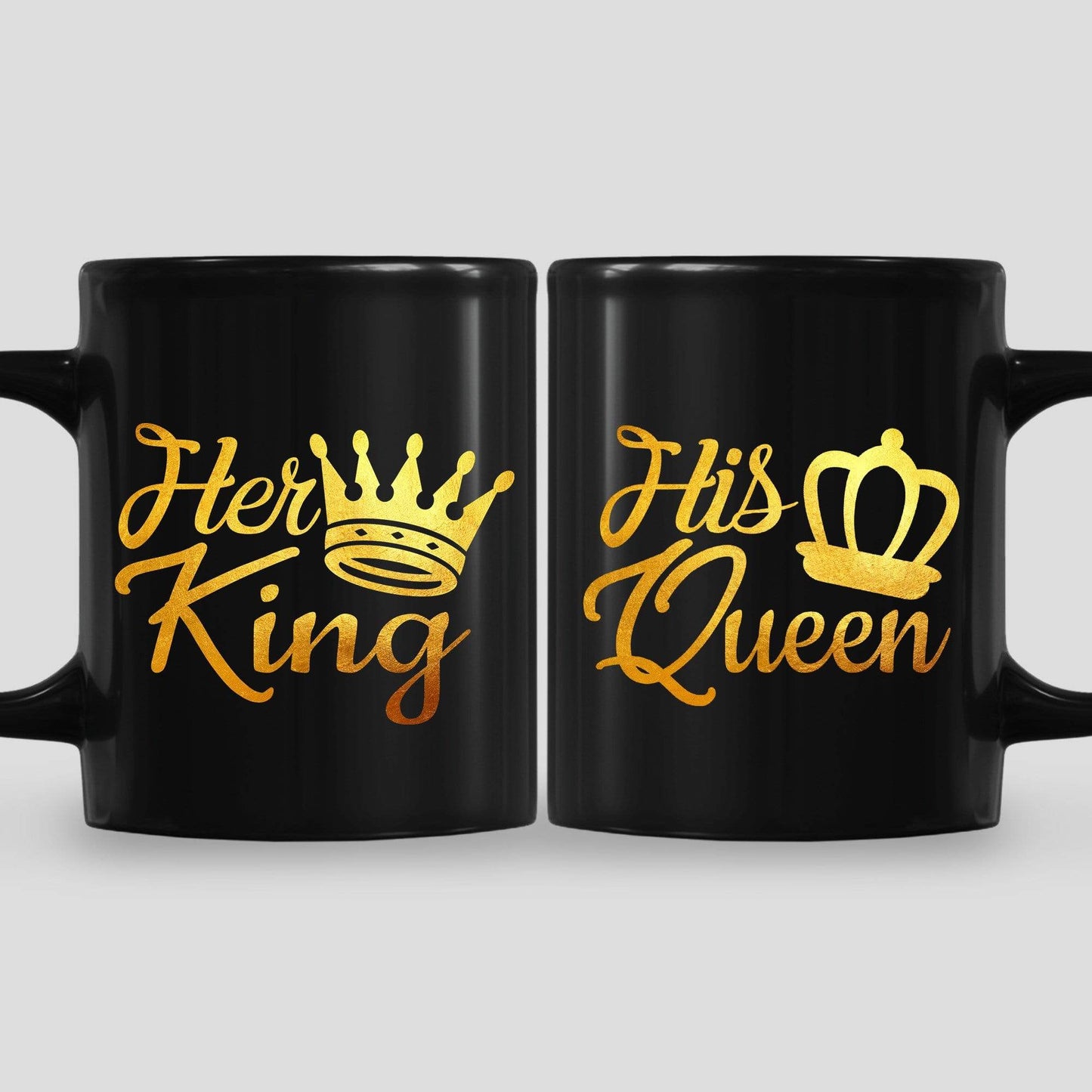 Mugs Black King And Queen Coffee Mugs For Couples