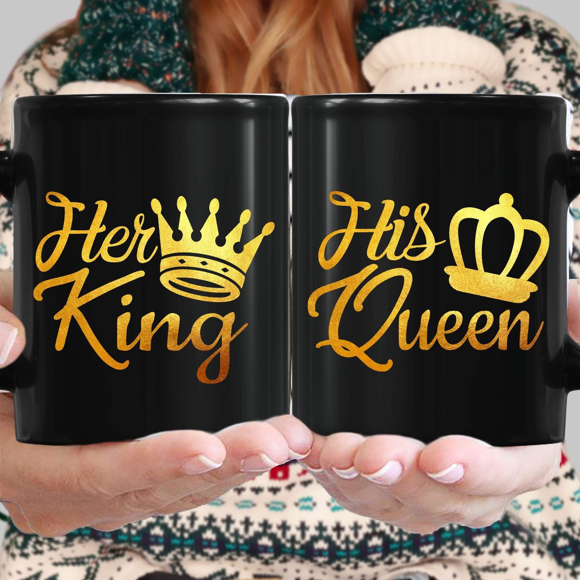 Mugs Black King And Queen Coffee Mugs For Couples