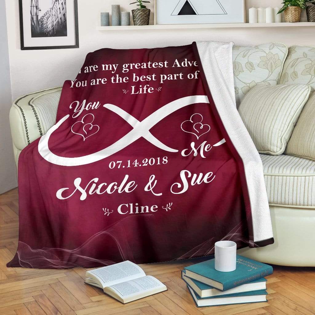 Custom You & Me Infinite Love Blanket