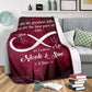 Custom You & Me Infinite Love Blanket