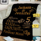 Personalized Blanket Customized Anniversary Couple Blanket