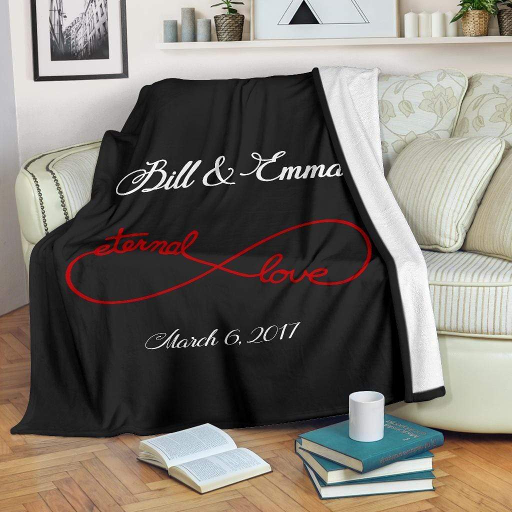 Black Eternal Love Couple Blanket - Couple Desires