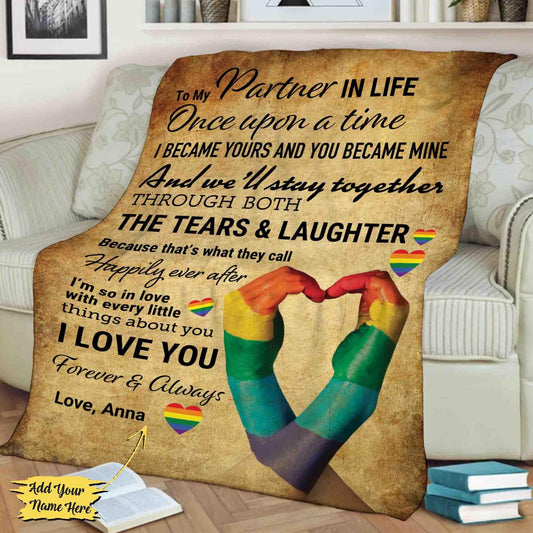 Personalized Blanket I Love You Forever And Always Customized LGBT Blanket